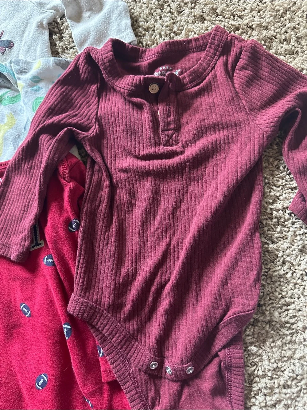 Baby Long-Sleeve Bodysuit Set - 6-9 Mo